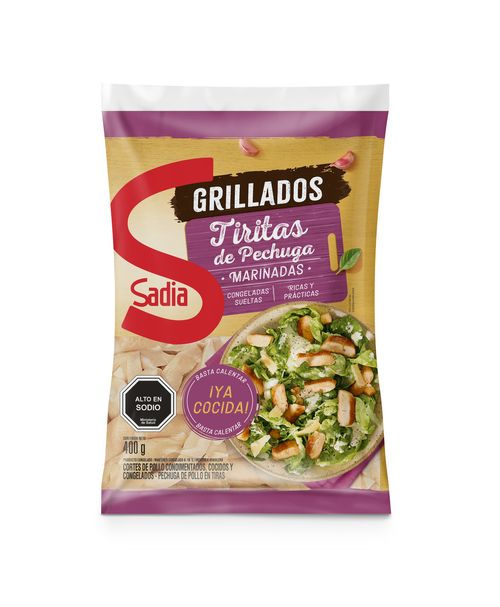 TIRITAS DE PECHUGA DE POLLO COCIDO 400GR